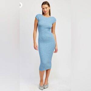 Emory Park Sky Blue Midi Dress
